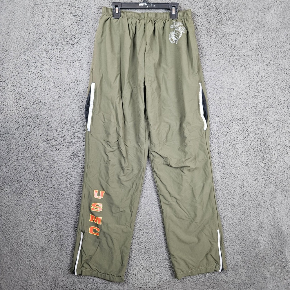 New Balance USMC Mens Small Regular Olive Green Military PT Track Pants